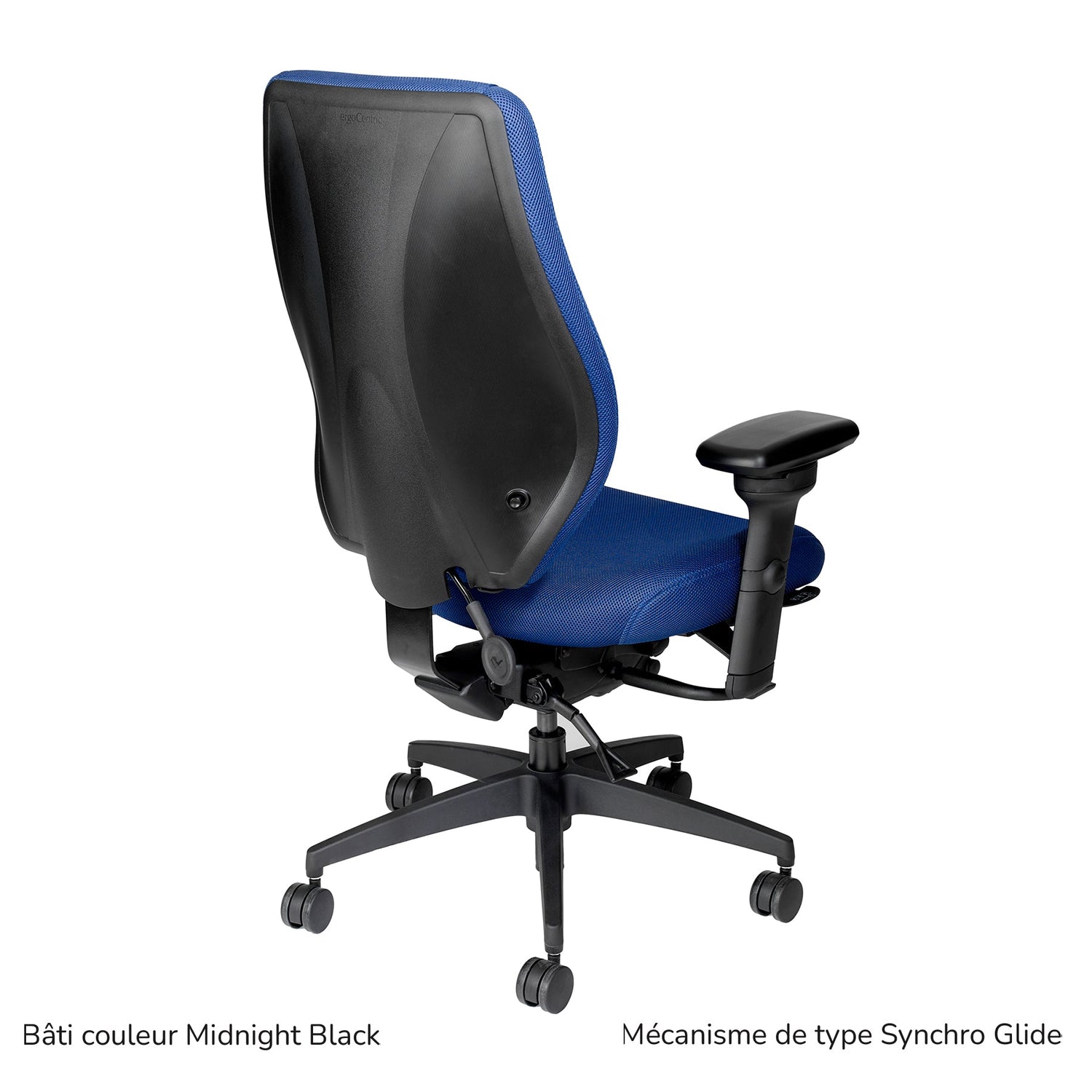 Chaise de bureau avec appui-tête - Bâti gris clair, tCentric Hybrid