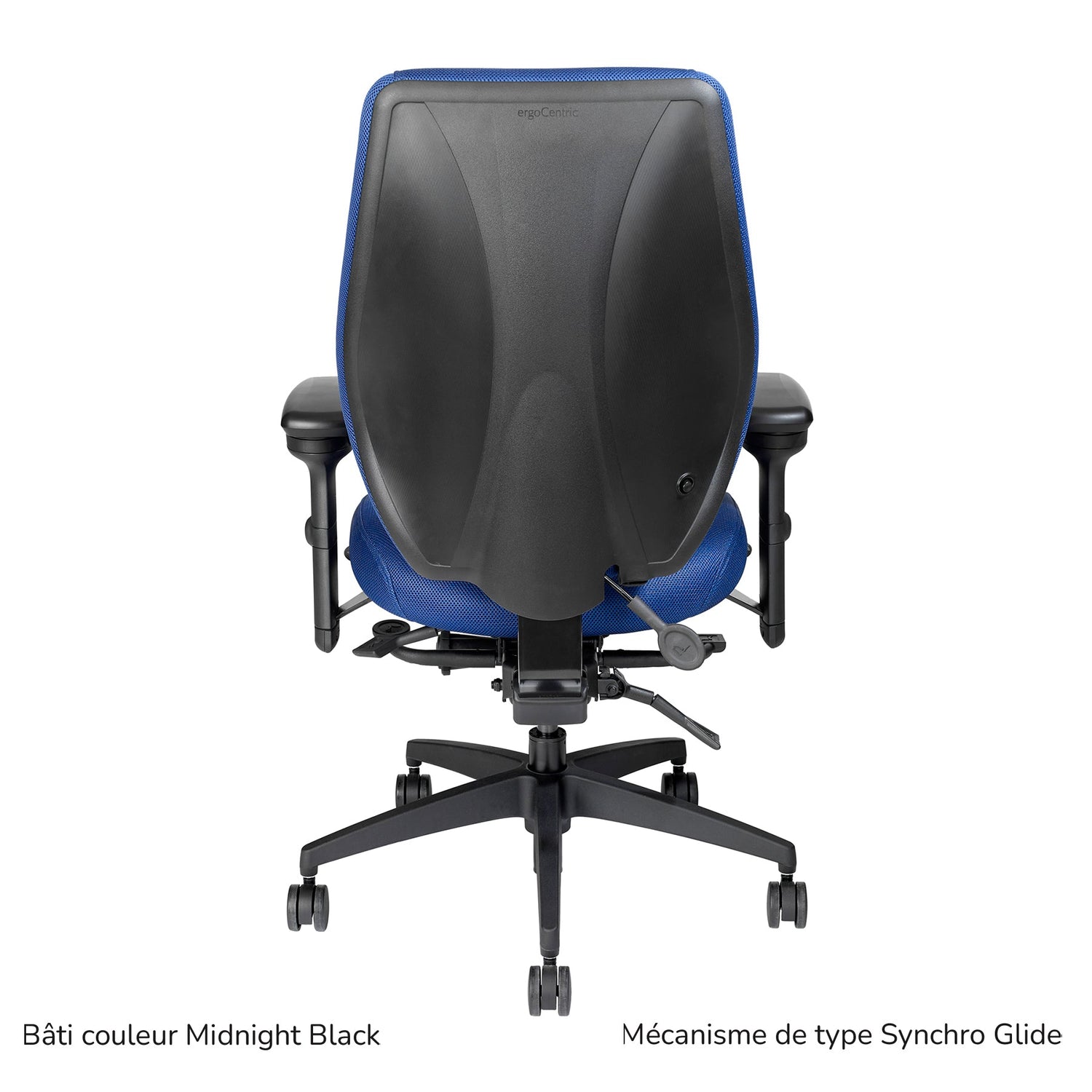 Chaise de bureau avec appui-tête - Bâti gris clair, tCentric Hybrid