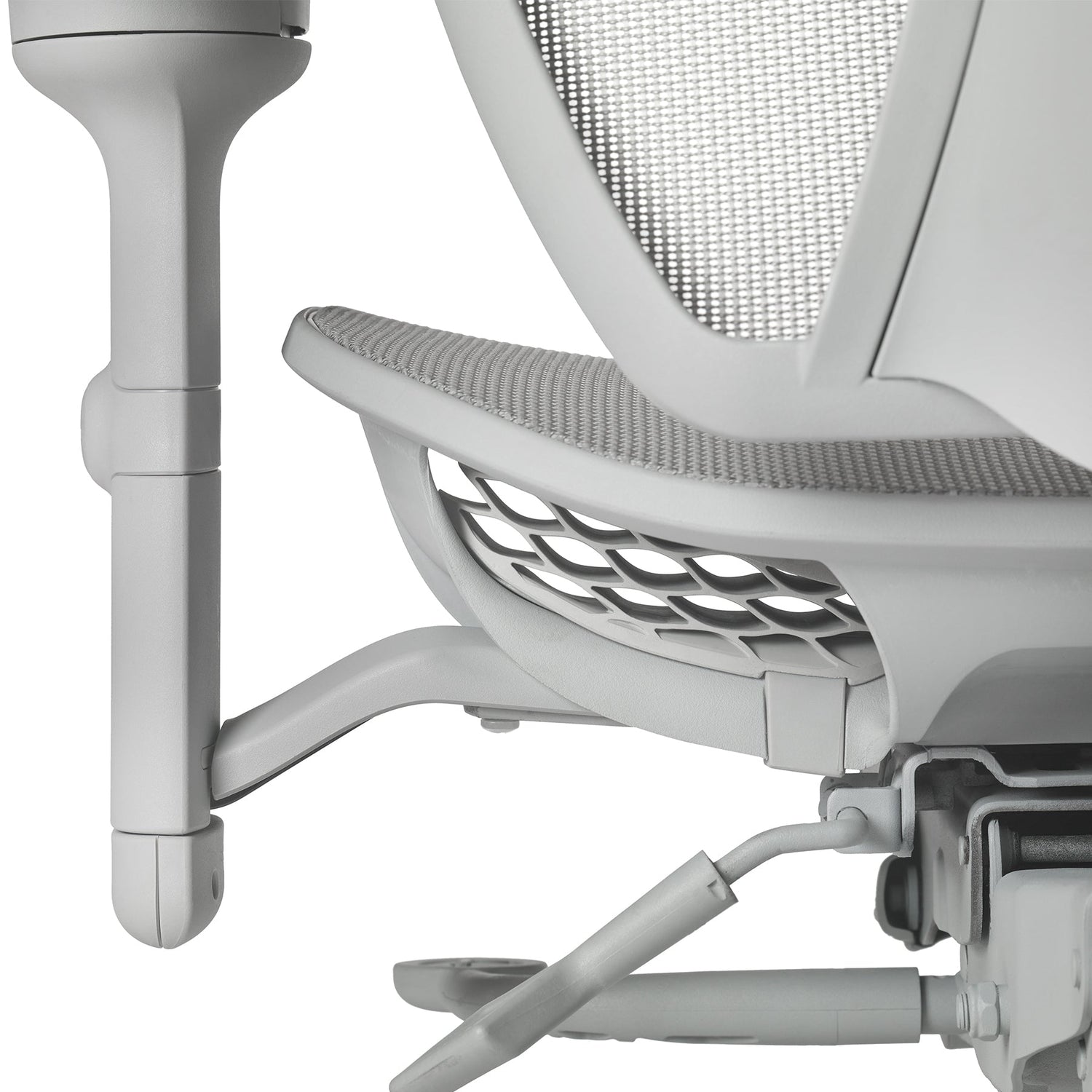 Chaise ergonomique tout maille avec appui-tête - Bâti gris clair, tCentric Hybrid Mesh